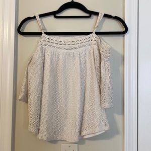 White Off the shoulder top